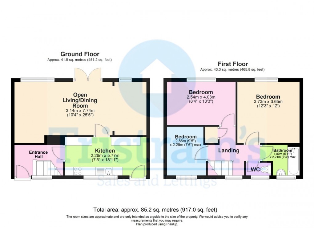 Floorplan for Gibbons Avenue, Stapleford