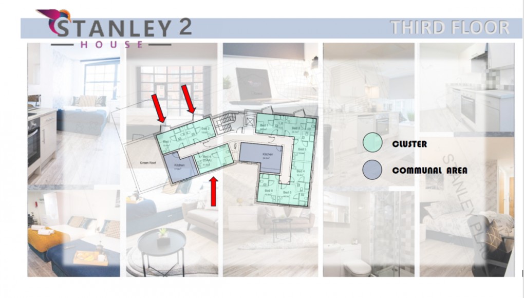 Floorplan for Stanley House, Talbot Street, Nottingham